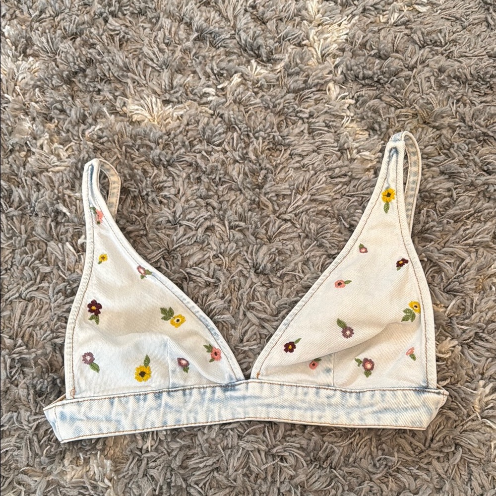 Floral Embroidered Bralette